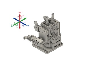 DAU-080M-L Manual 6-axis Optical Fiber Alignment Stage